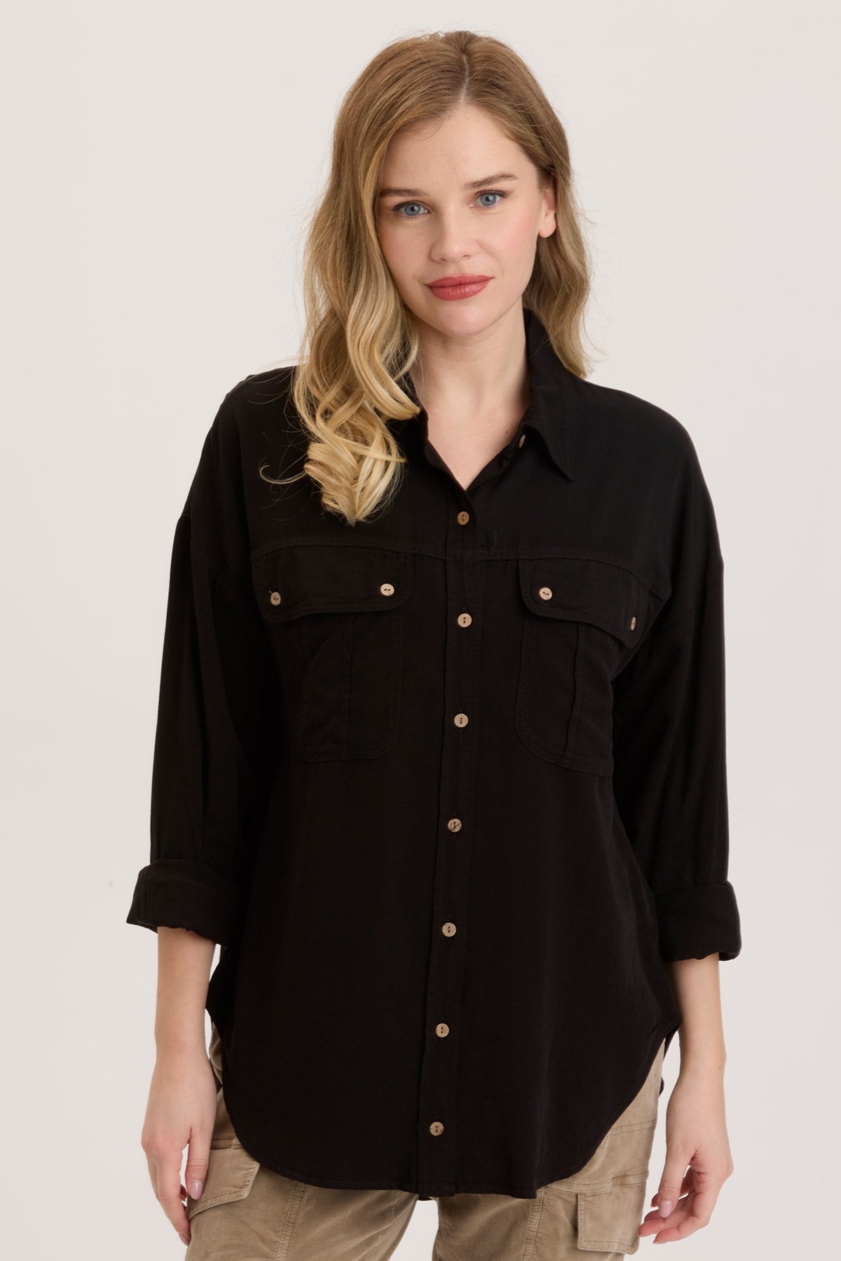 Men's Twill Smithson Button-Up Shirt - Casual & Business Wear for Office, Date Night & Outdoor Activities