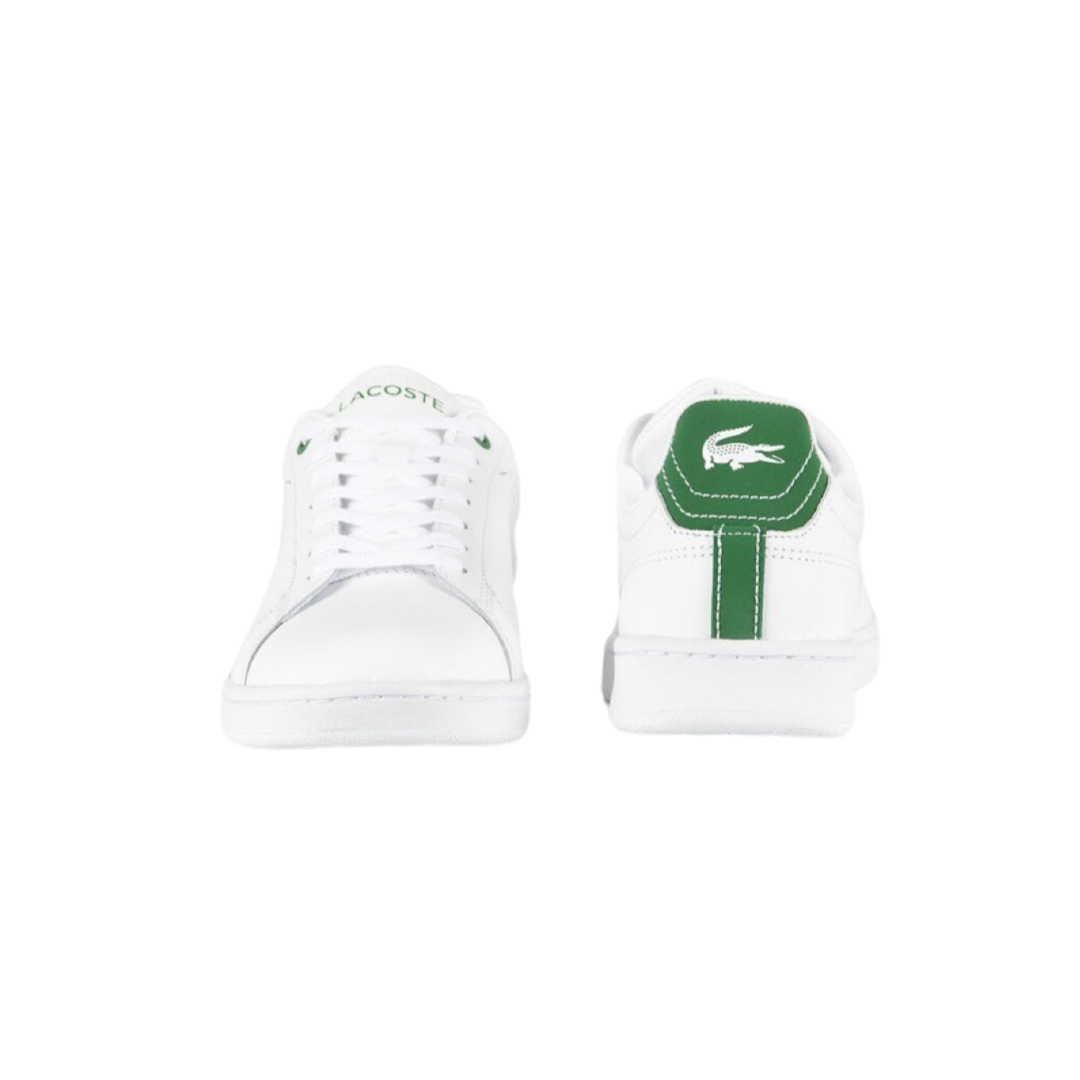 Lacoste Carnaby Pro 223 Men's Tennis Shoes - White & Green Sneakers for Casual Wear & Sports Performance