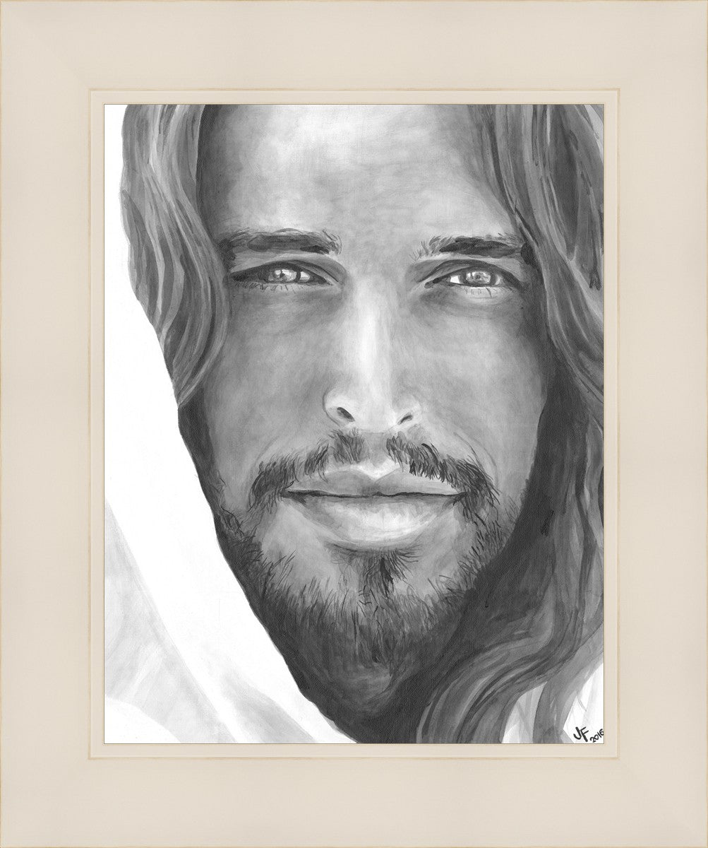 Jenny Fowler Christ Portrait - Religious Wall Art for Home Decor, Church & Office - Inspirational Christian Gift & Spiritual Decor