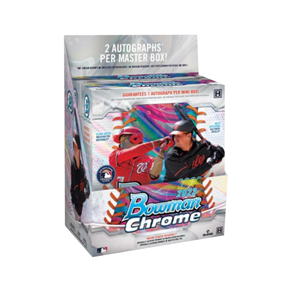 2023 Bowman Chrome Baseball Hobby Box - 12 Packs with Autograph & Rookie Cards - Perfect for Collectors, Investors & Fantasy Baseball Fans