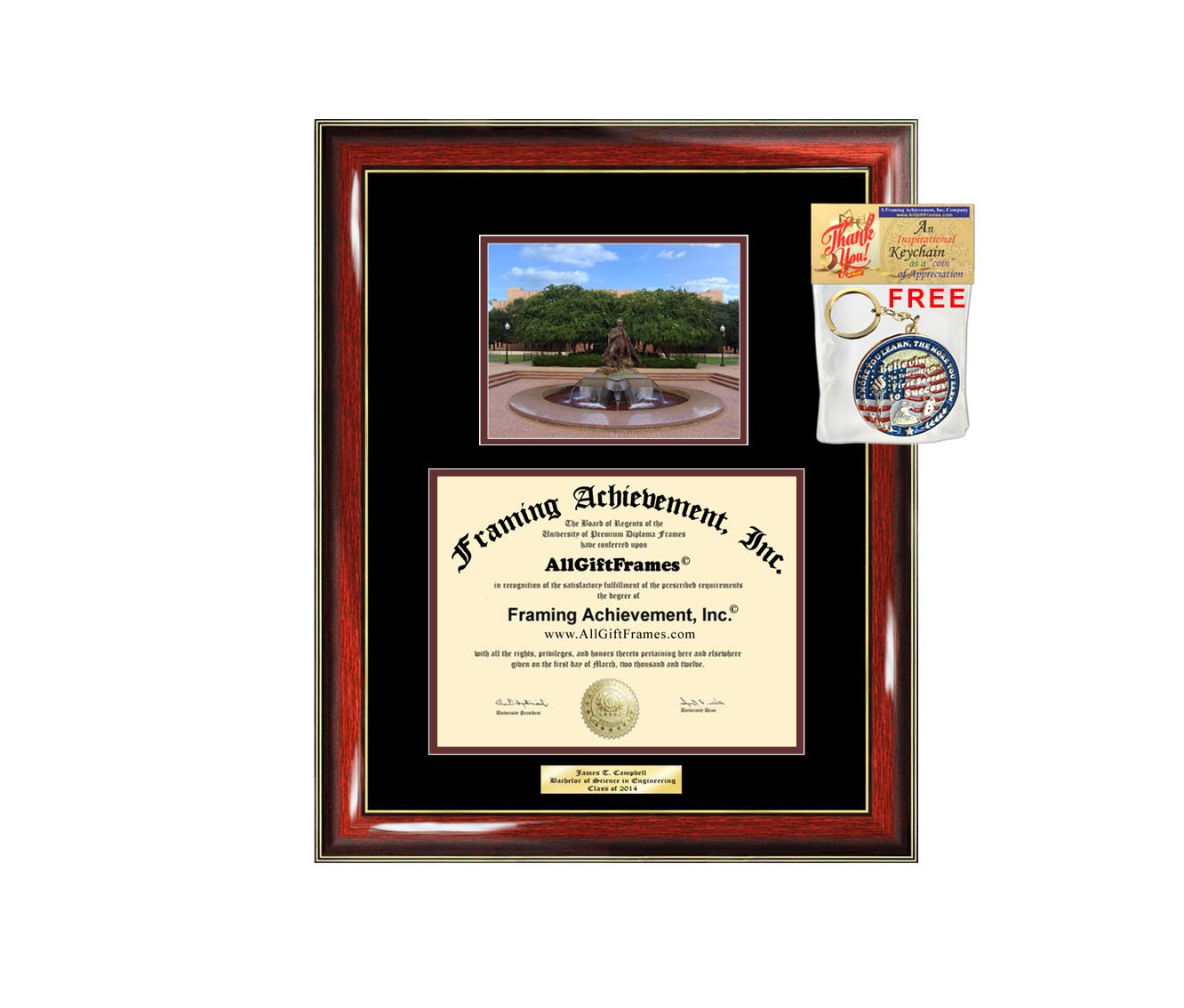 Stephen F. Austin State University Diploma Frame - Custom Engraved Graduation Gift for Bachelor, Master, MBA, PhD & Doctorate Degrees - Perfect for Office Display & Home Decor