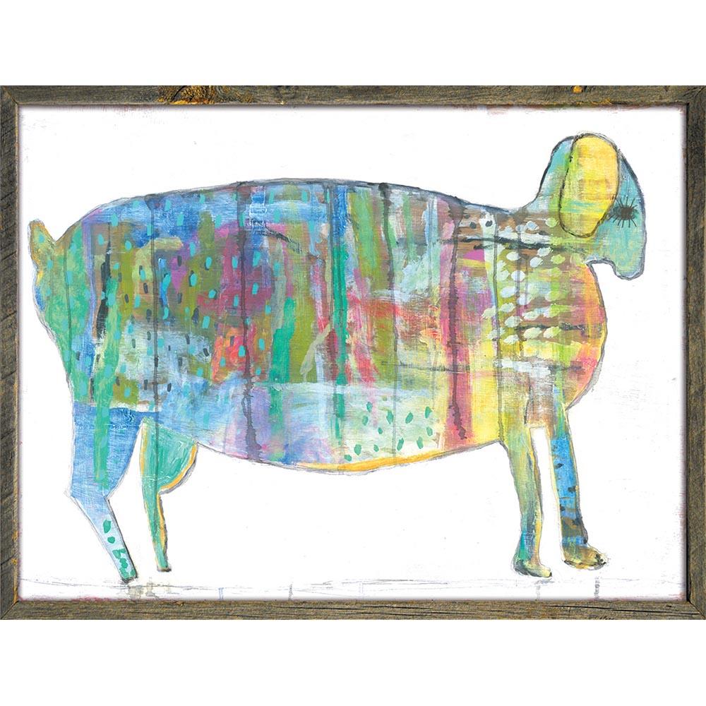 Fat Goat Art Print - Unique Animal Wall Decor for Home, Office & Nursery | Perfect Gift for Art Lovers & Goat Enthusiasts