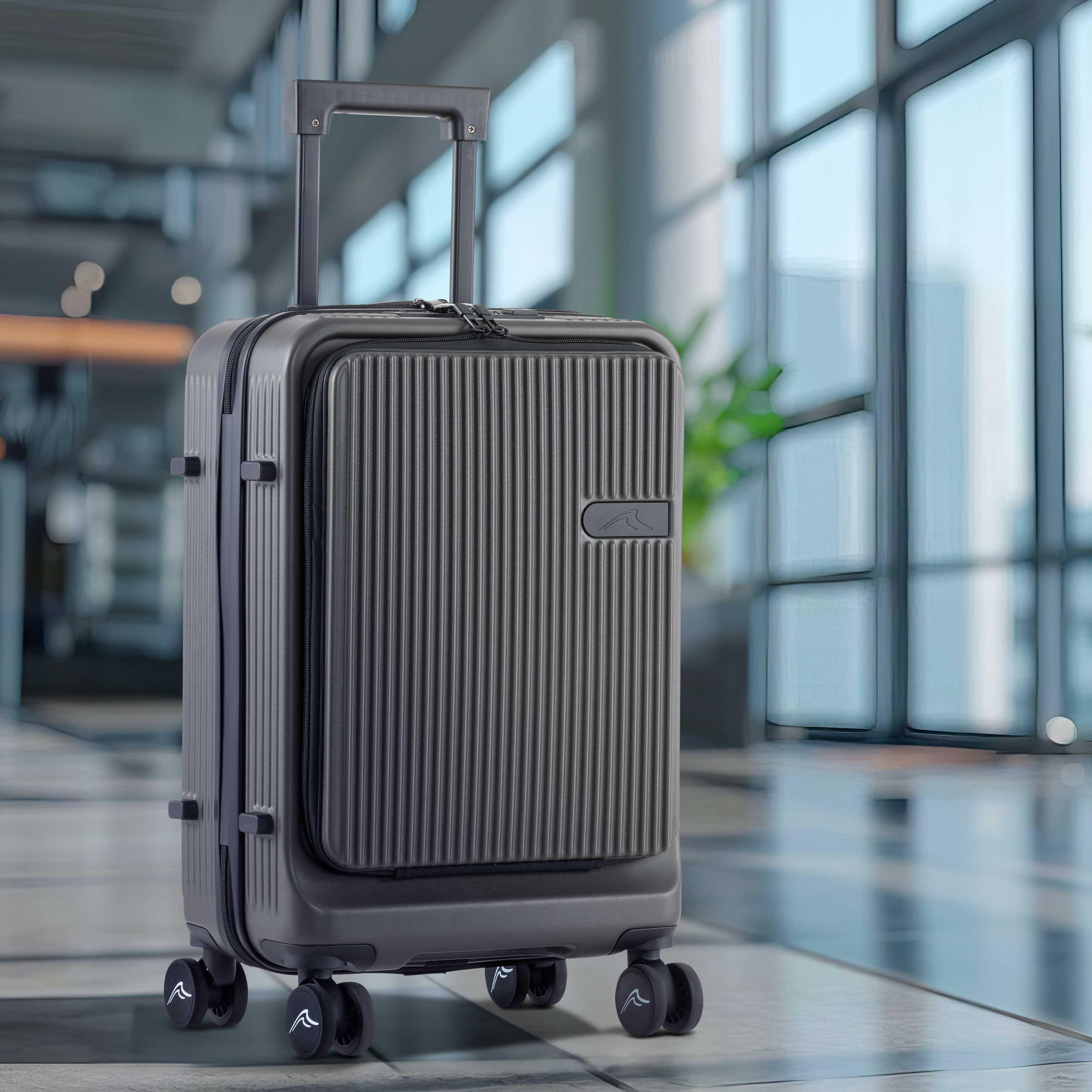 Dellonda 20-Inch Carry-On Luggage with Laptop Compartment, TSA Approved Dual Locks, USB Charging Port & 360° Spinner Wheels - Perfect for Business Travel & Weekend Getaways (Model DL157)