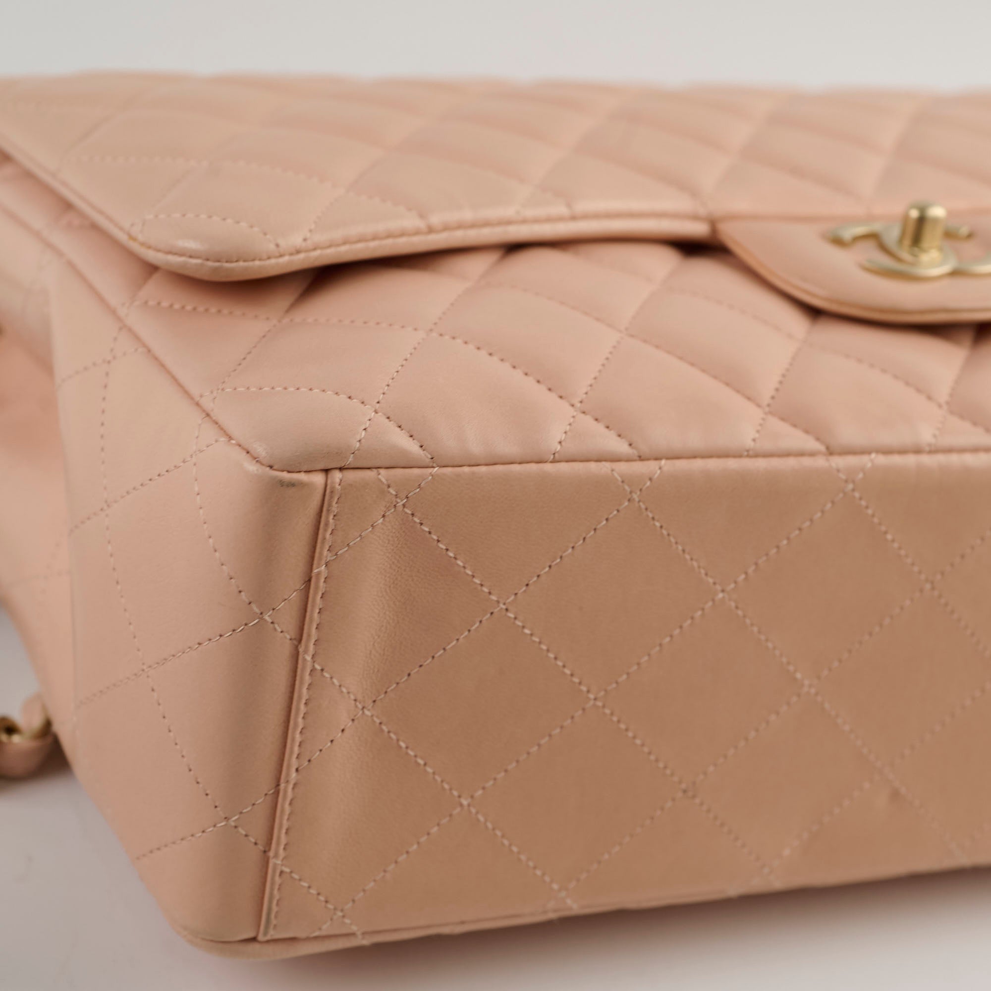 Chanel Maxi Flap Bag in Beige/Nude - Luxury Leather Shoulder Bag for Women | Perfect for Work, Date Night & Special Occasions