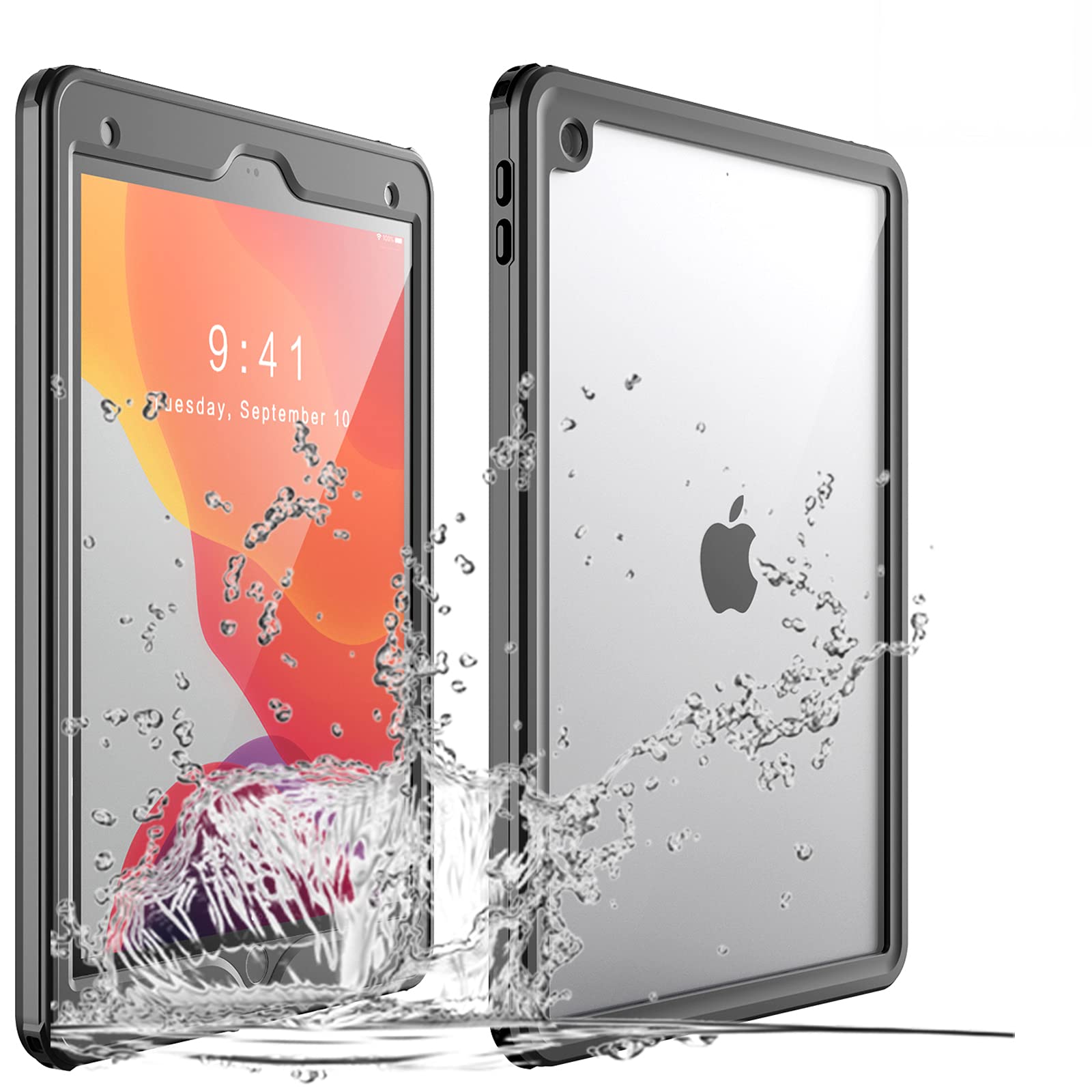Waterproof Shockproof Case for iPad Mini 5/4 (7.9 Inch 2019/2015 5th/4th Gen) - IP68 Certified Rugged Heavy Duty TPU+PC Cover with Built-in Screen Protector & Kickstand - Perfect for Outdoor, Underwater & Extreme Environments