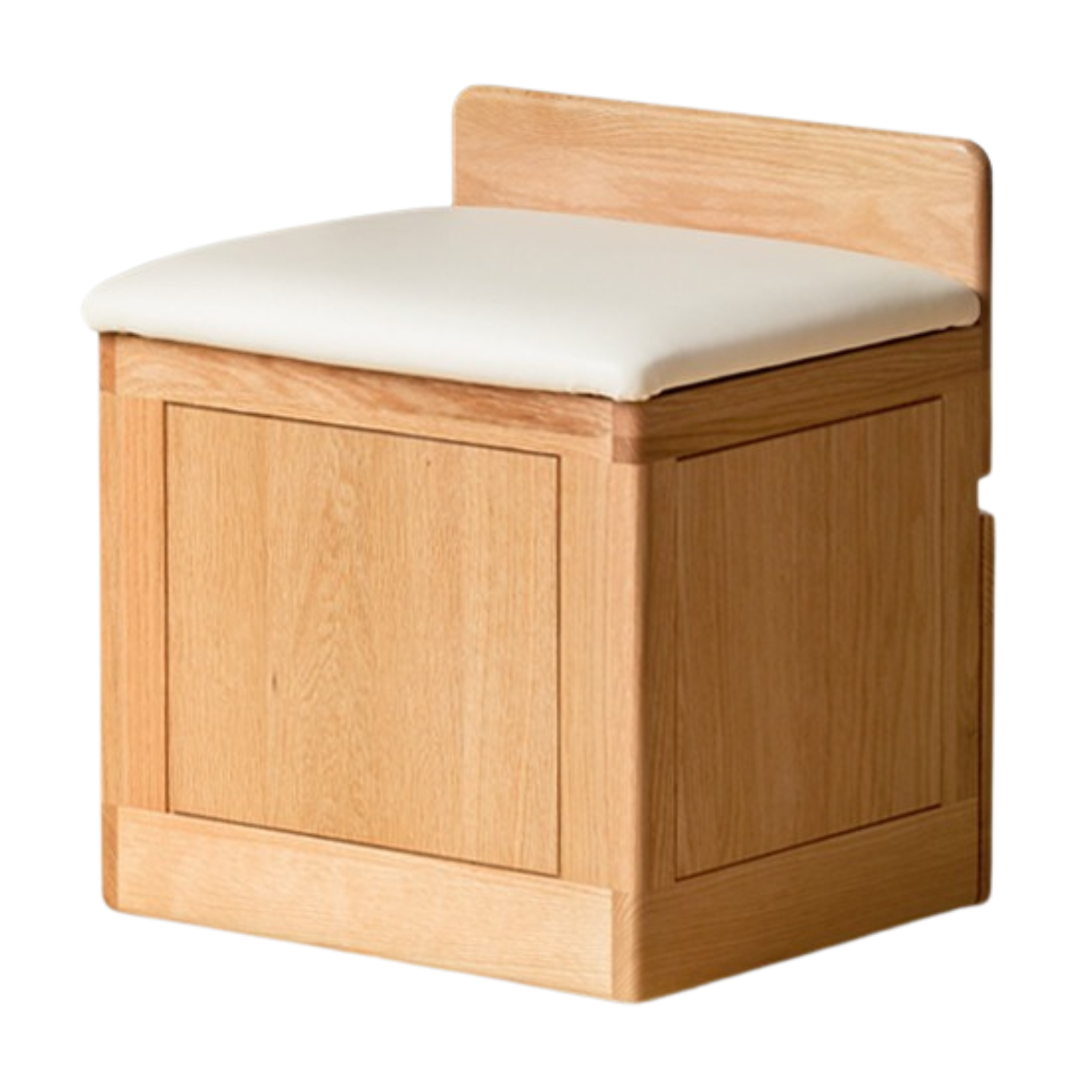 17.3x15.5x20.3 inch /44x39.5x51.7cm / Natural Wood Color / makeup stool
