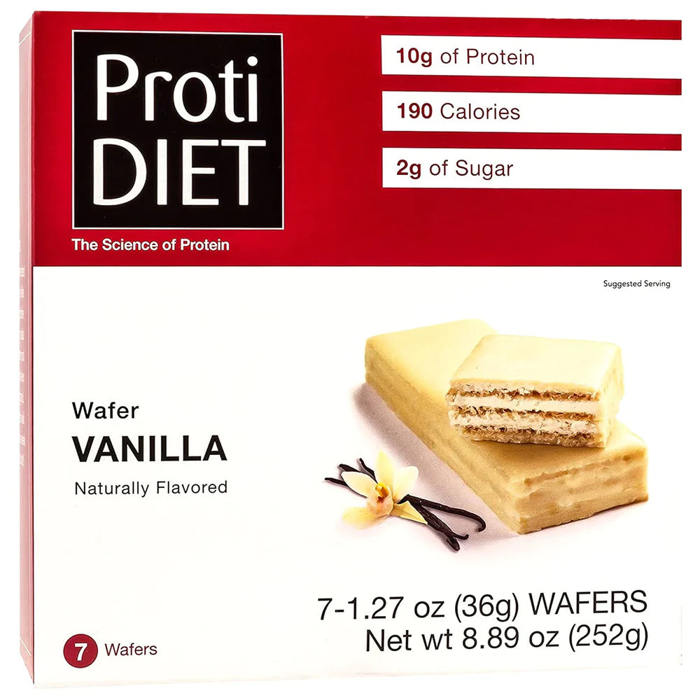 PROTIDIET Wafer Bar - High Protein Low Carb Snack for Weight Loss & Keto Diet | On-the-Go Healthy Nutrition for Workouts, Travel & Busy Lifestyles