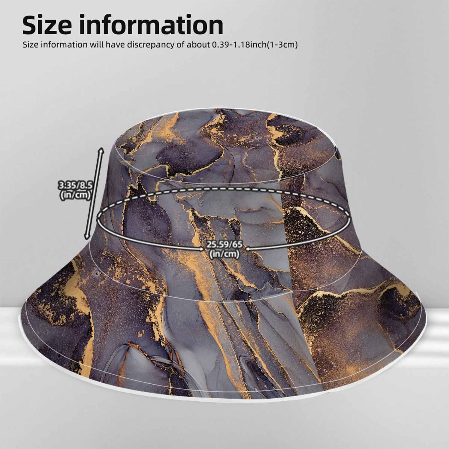 WONDERTIFY Snow Spruce Trees Bucket Hat - Stylish Outdoor Sun Protection for Hiking, Beach & Summer Activities