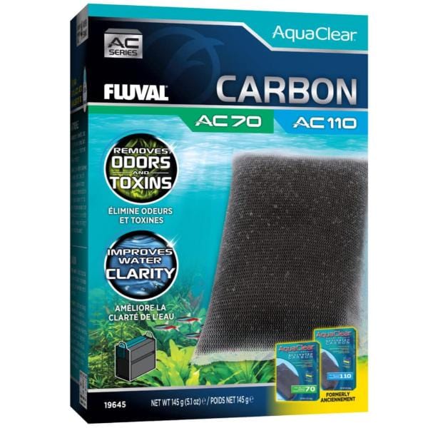 Fluval AC Series Carbon Power Filter Insert - Premium Aquarium Water Filter for Freshwater & Saltwater Tanks - Ideal for Fish Tanks, Turtle Habitats & Aquatic Pets