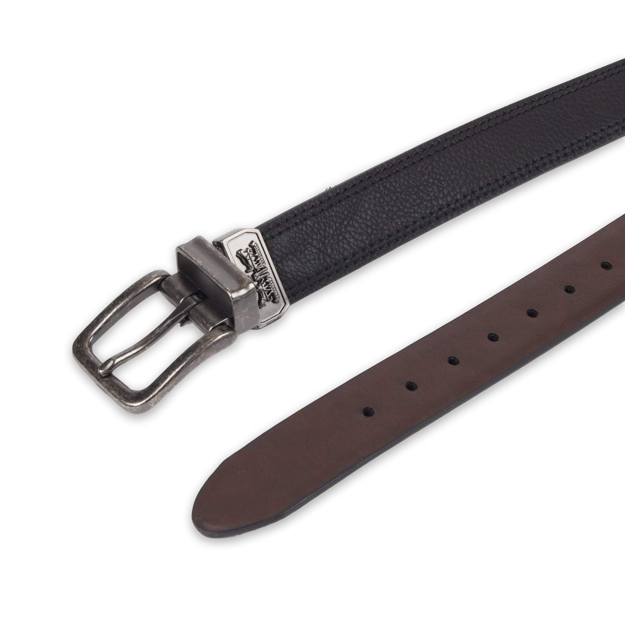Levi's Big Kids Reversible Belt for Boys & Girls - Adjustable Two-in-One Casual Belt for School & Everyday Wear | Perfect for Jeans, Pants & Uniforms
