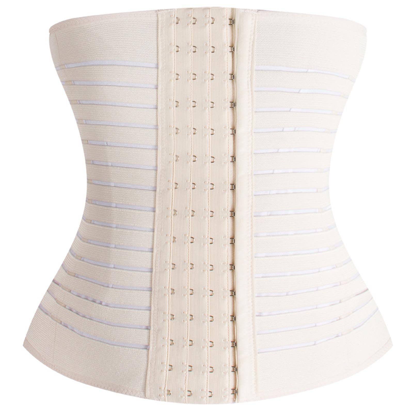 Postpartum Corset for Women - Waist Trainer with Wrap Belt & Butt Lifter - Body Shaper for Yoga, Workout & Everyday Wear - Tummy Control Shapewear for Post Pregnancy Support
