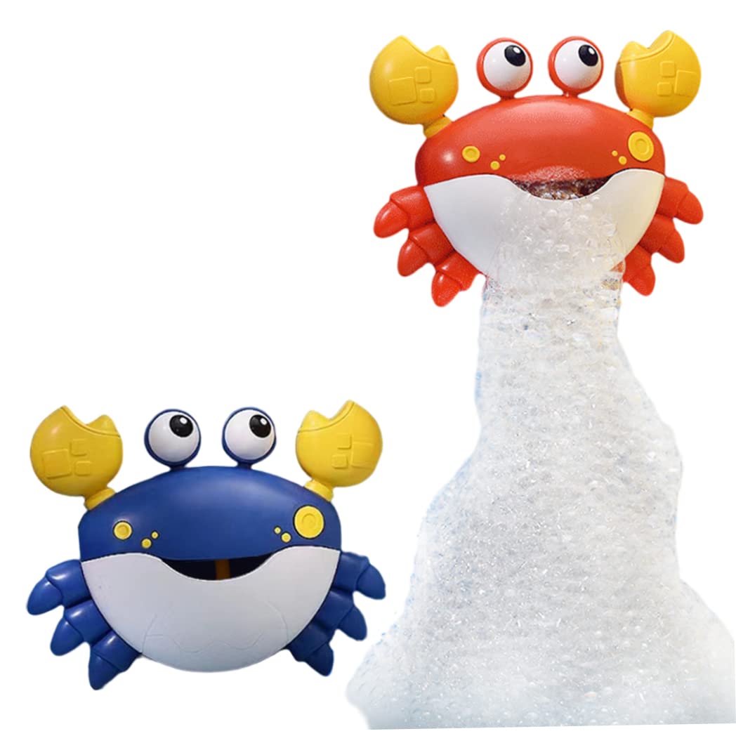 **Red Crab Bubble Bath Toy with Music - No Battery Baby Bath Bubble Maker for Toddlers 3+ Years - Fun Bath Time Toy for Boys & Girls - Perfect for Sensory Play & Water Play Activities**