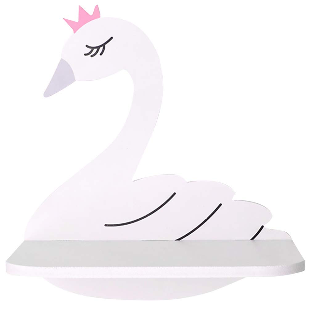 BESPORTBLE Swan-Shaped Wall Shelf - Creative Storage Rack for Home & Living Room | Organizer for Books, Decor & Sundries | Perfect for Small Space Organization & Wall Decoration