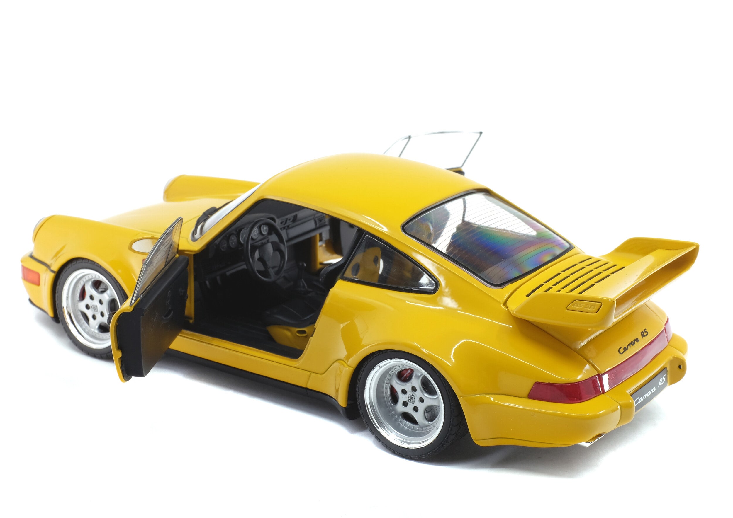 1:18 Solido Porsche 911 (964) Carrera 3.8 RS Diecast Model Car - 1990 Yellow Speed Edition - Collectible Scale Vehicle for Display & Racing Enthusiasts