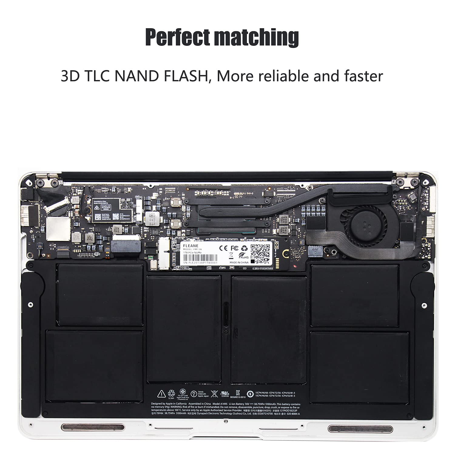 FM13A 256GB NVME SSD Upgrade Kit with DIY Tools - Compatible with MacBook Air A1465 A1466 (2013-2017), MacBook Pro Retina A1398 A1502 (2013-2015), iMac A1418 A1419 (2013-2017) - Perfect for Faster Performance, Storage Expansion & DIY Computer Repair
