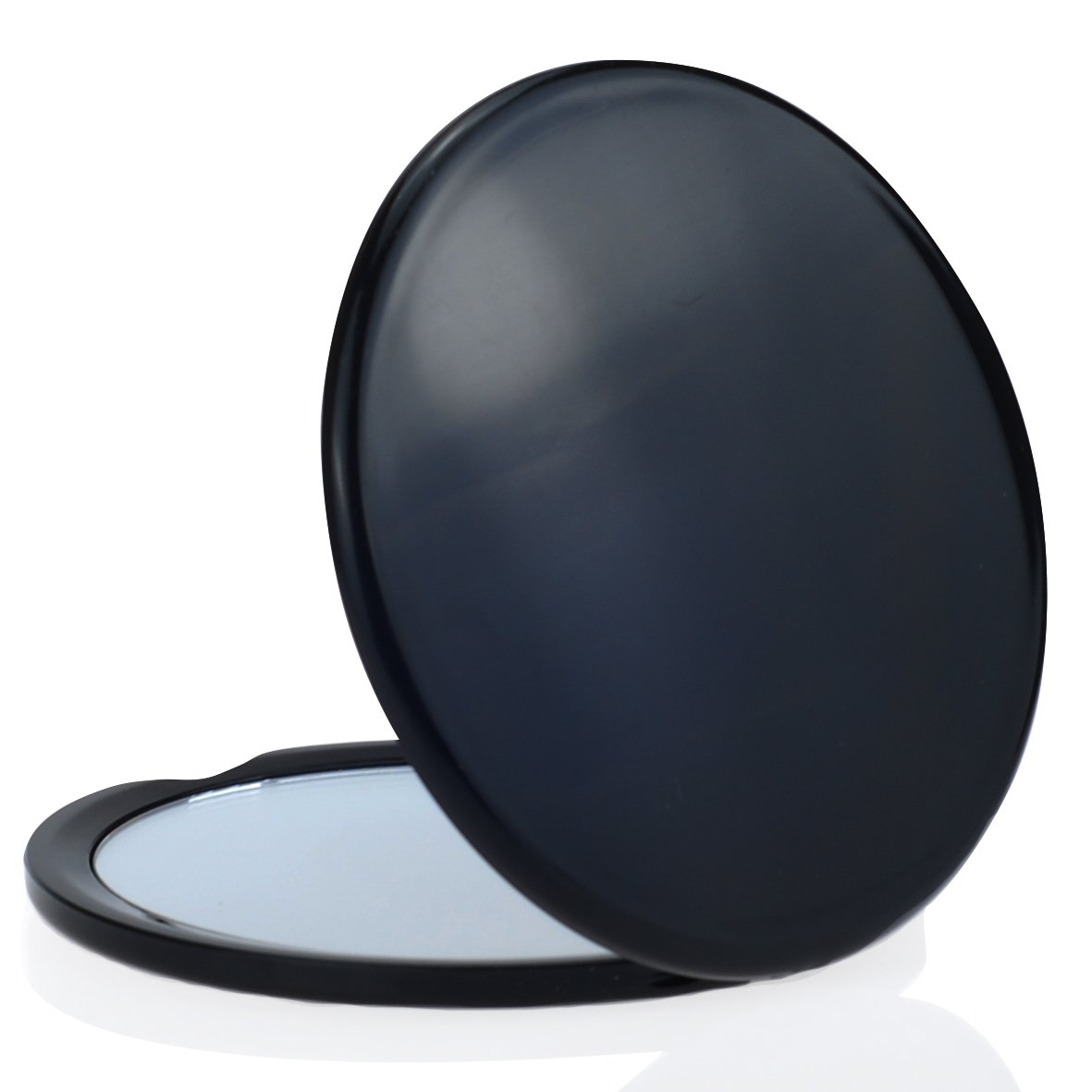 10x Magnification Makeup Mirror with Dual Side - Black Compact Mirror for Travel, Home & Professional Makeup Artists | Portable & Lightweight for Perfect On-the-Go Touch Ups