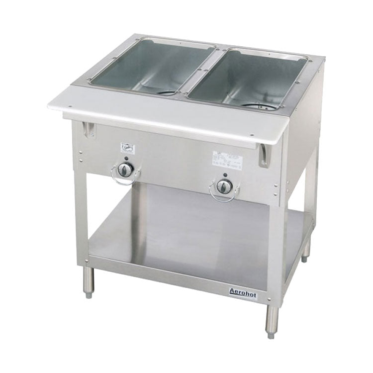 Duke 302 2-Well Commercial Steam Table Food Warmer | 30 3/8 Inch Natural Gas Hot Holding Unit for Buffets, Catering & Restaurants