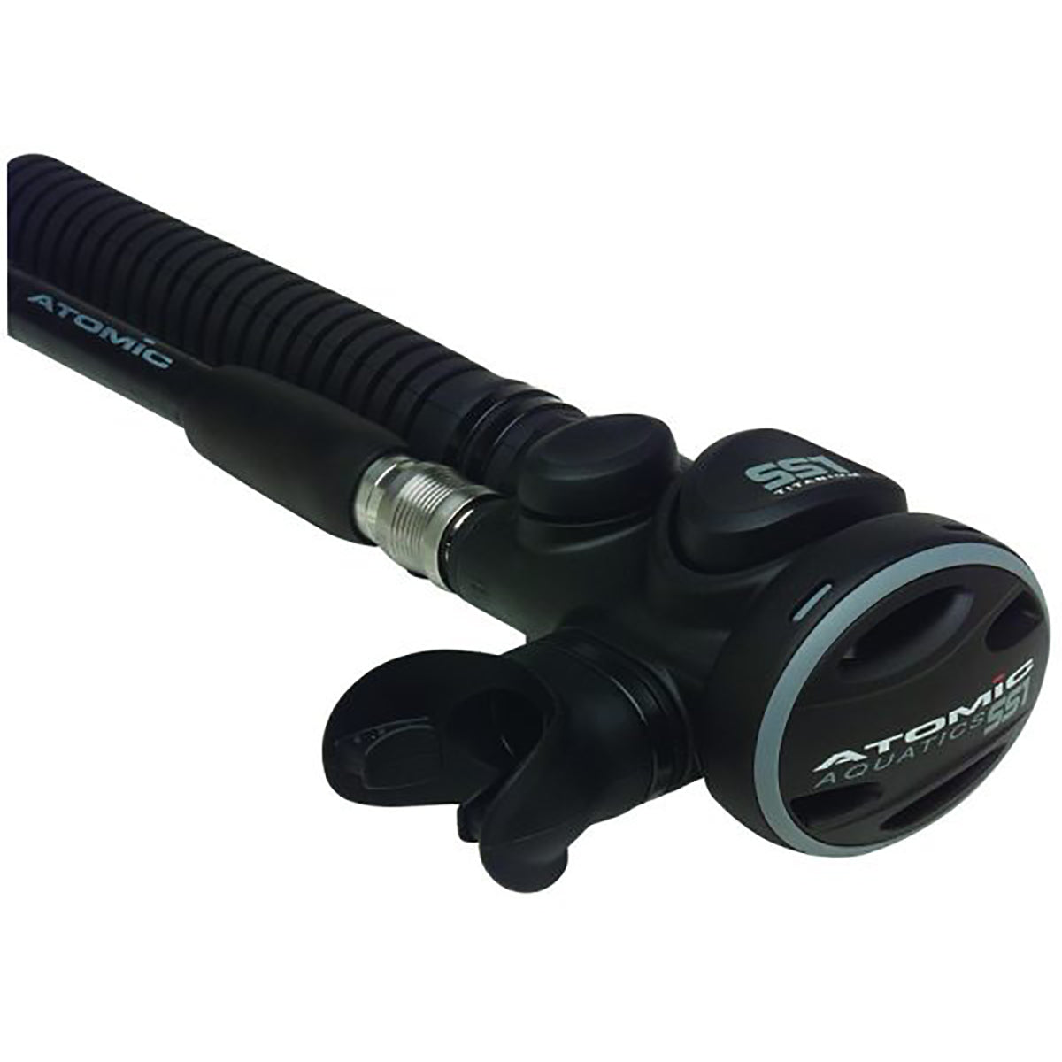 Atomic Aquatics SS1 Safe Second Inflator - Scuba Diving Regulator with Octopus for Emergency Air Supply | Perfect for Recreational & Technical Diving Gear