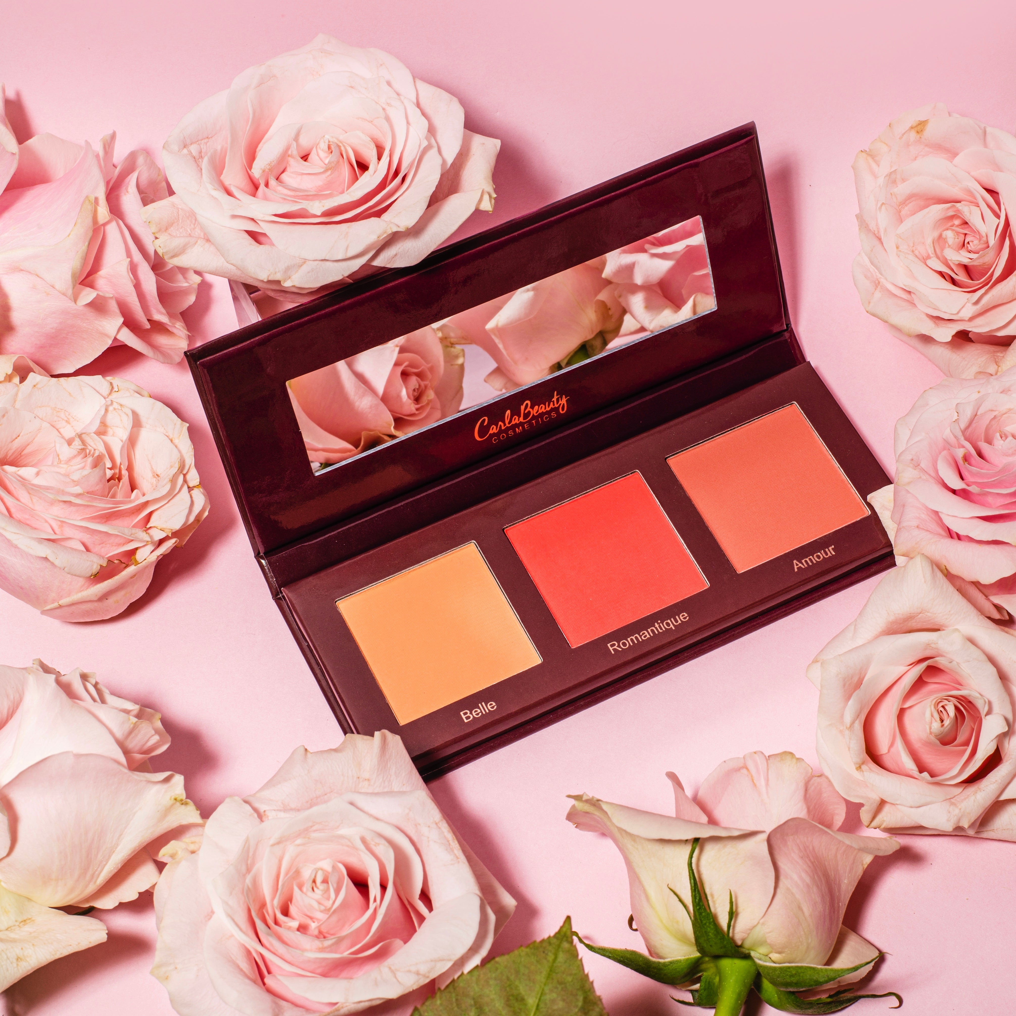Rosé Cheeks Blush Palette - Soft Pink & Neutral Tones for Natural Flush - Perfect for Everyday Makeup & Special Occasions