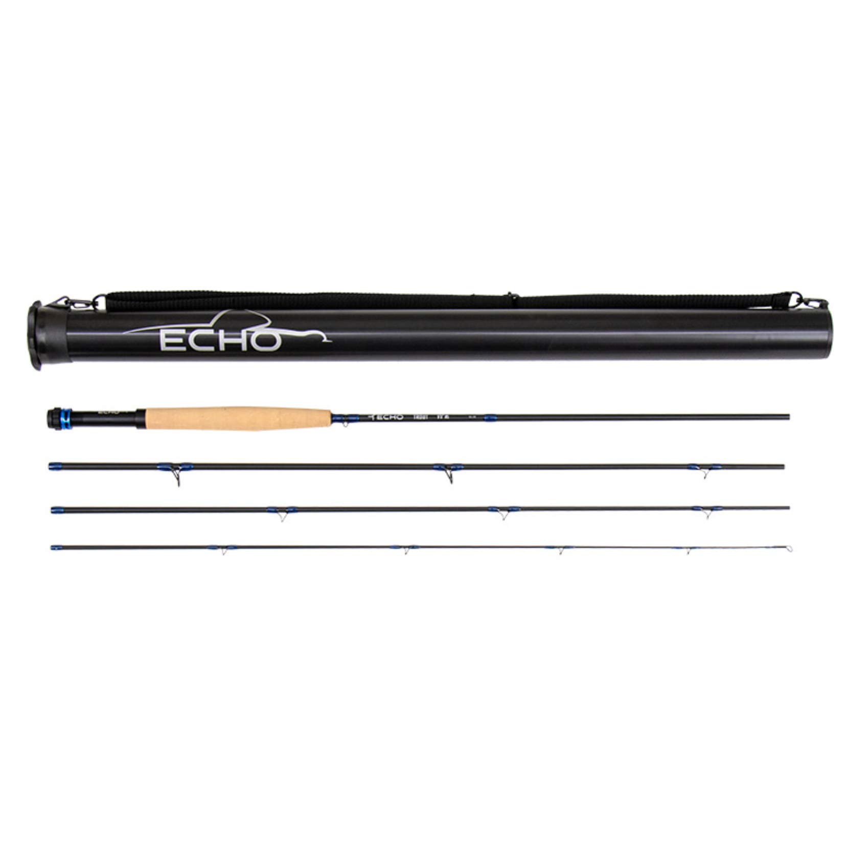 Premium Echo Fly Fishing Trout 4-Piece Travel Rod - Lightweight Graphite Fly Rod for Freshwater Trout Fishing | Perfect for Backpacking, Camping & Stream Fishing Adventures