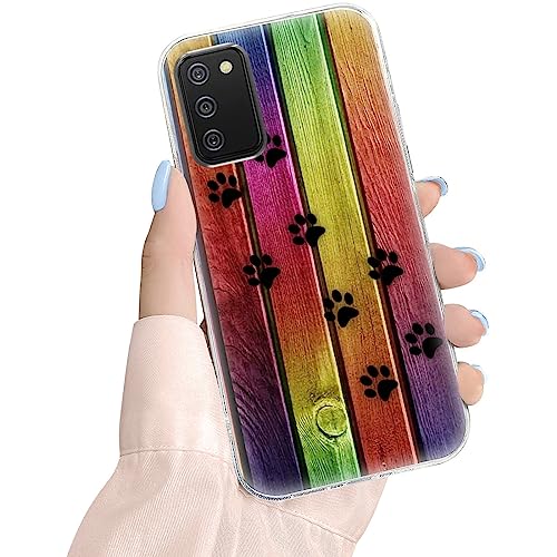 Color Wood Dog Paws