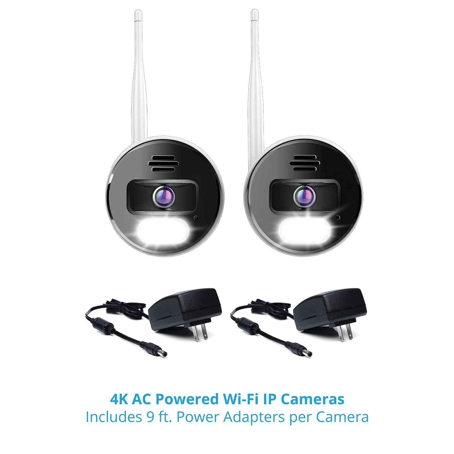 Night Owl Wi-Fi IP 4K HD Indoor/Outdoor Security Camera with 2-Way Audio, Motion Detection, Built-in Siren & Voice Alerts - Perfect for Home Surveillance, Baby Monitoring & Business Security
