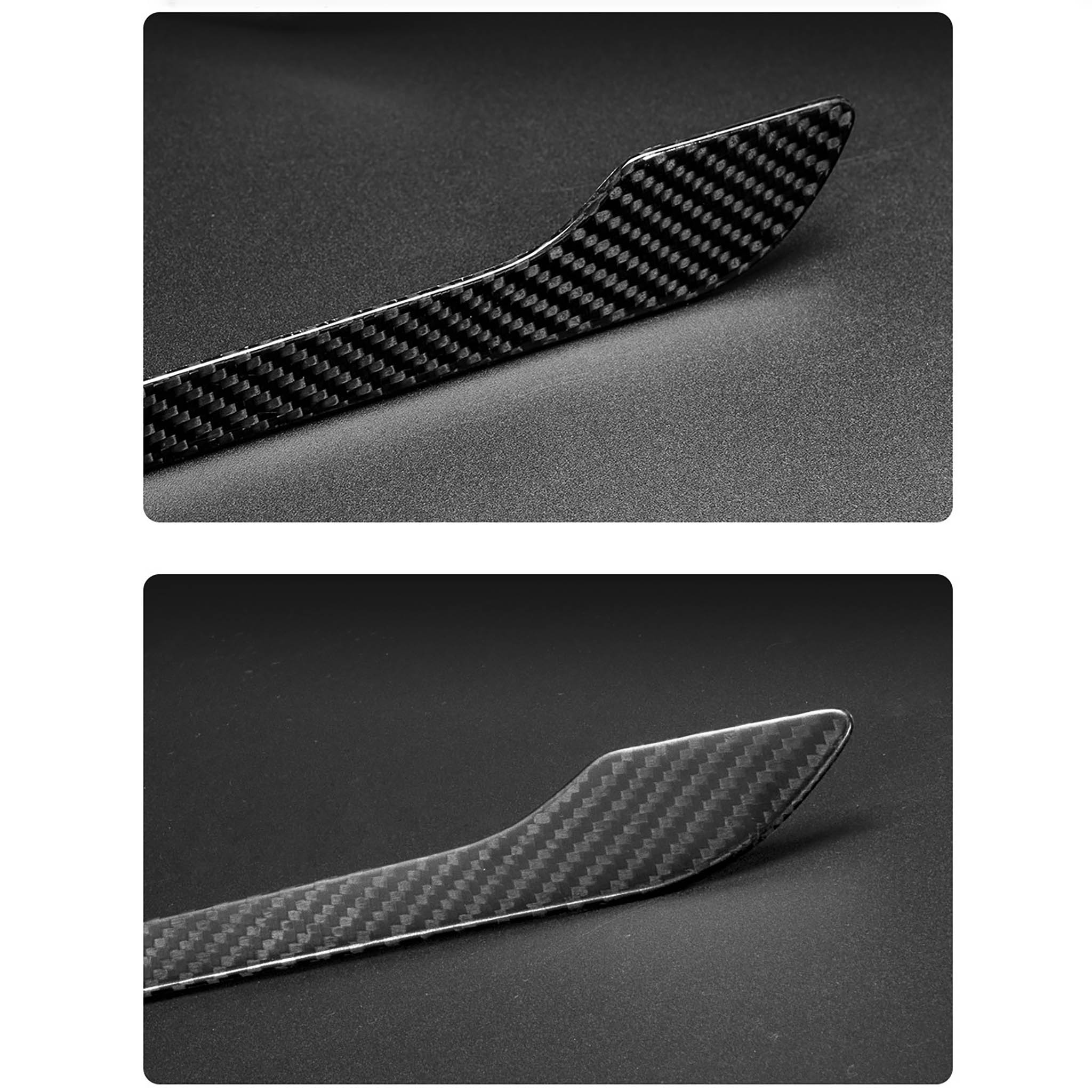 Premium Carbon Fiber Door Handle Covers for Tesla Model 3 Highland 2024+ | Plain Weave Design | Exterior Accessories for Enhanced Style & Protection | Perfect for Car Enthusiasts & Daily Commuters