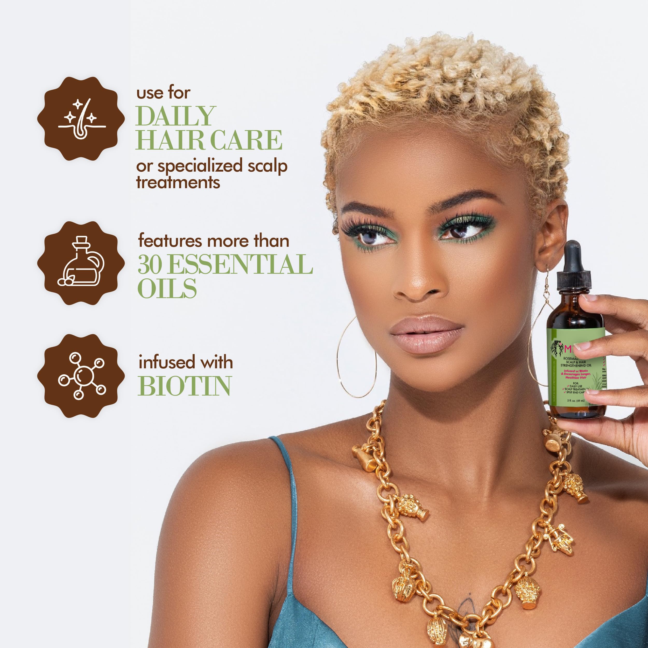 Mielle Organics Rosemary Mint Hair Oil & Pomade-To-Oil Quencher Bundle - Scalp Treatment for Hair Growth & Strengthening - Perfect for Dry, Damaged Hair & Natural Hair Care Routine