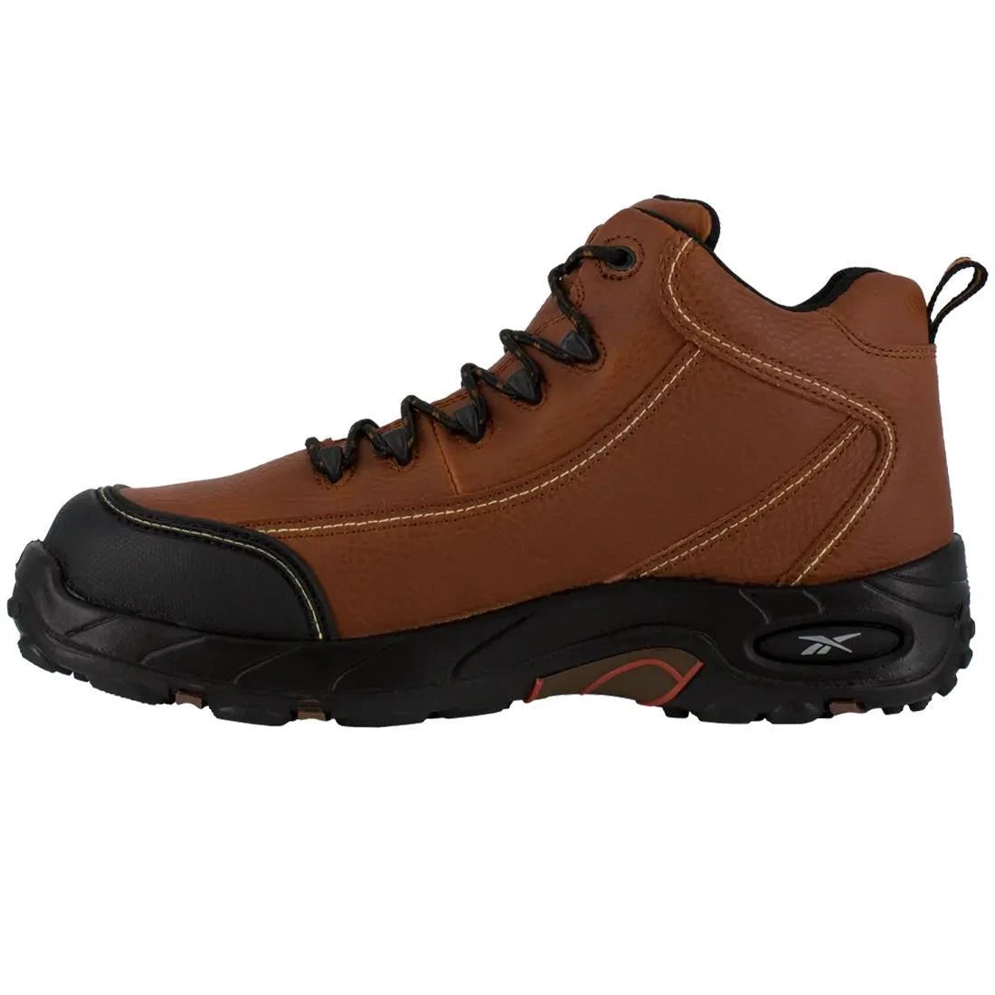 Tiahawk Composite Toe Metguard Work Boots for Men - Brown Safety Shoes with Steel Toe Protection for Construction, Warehouse & Industrial Work