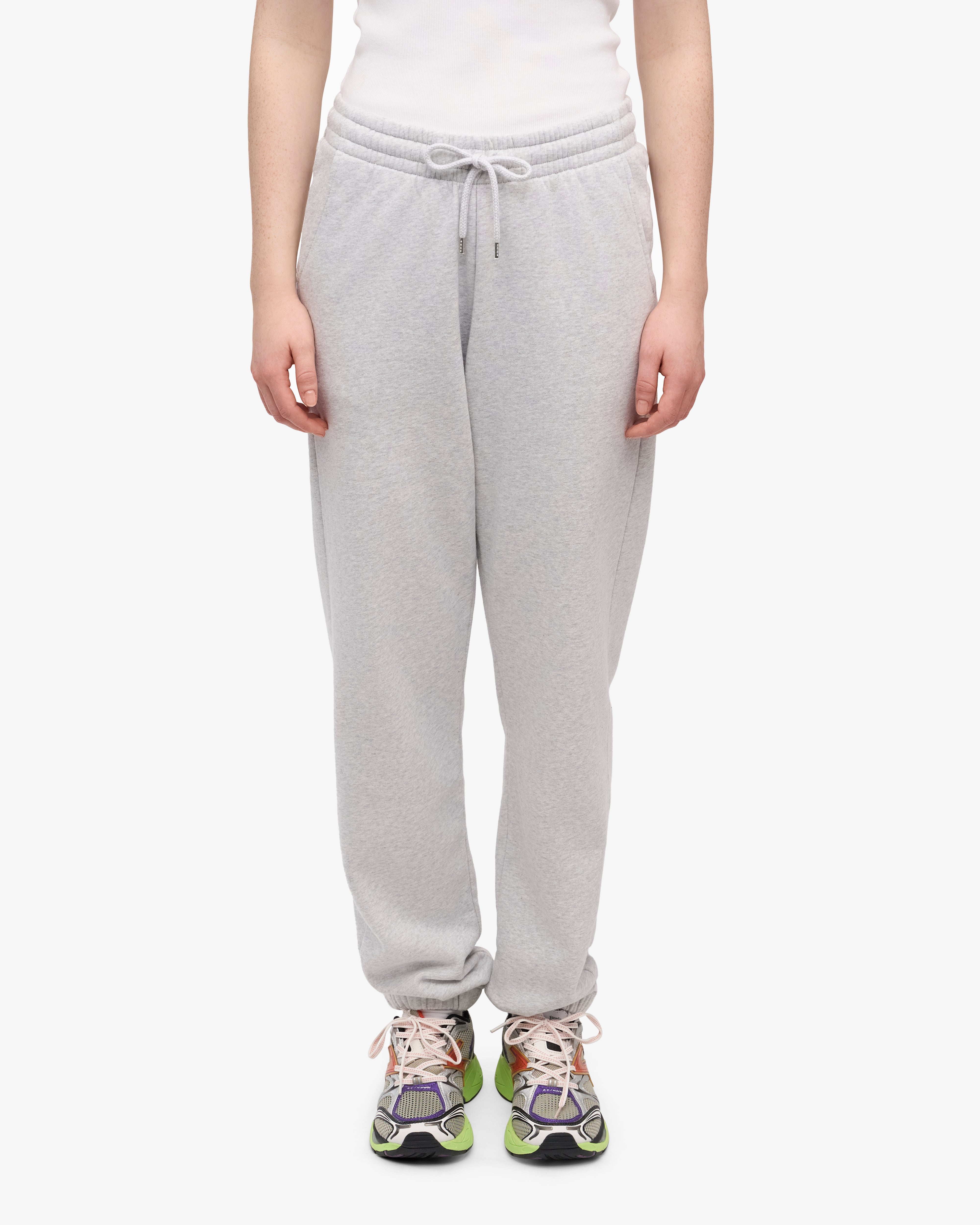 Organic Sweatpants for Women - Soft & Comfortable Snow Melange Joggers - Perfect for Yoga, Lounge & Casual Wear