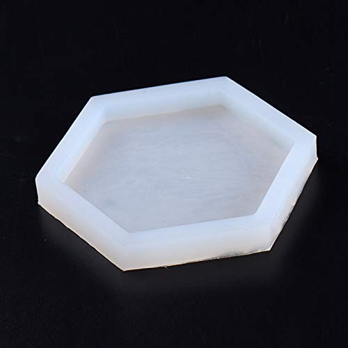 Hexagon Silicone Coaster Molds for DIY Crafts - Soap Dish & Epoxy Resin Molds for Casting with Concrete, Cement, Polymer Clay - Perfect for Home Decor, Wedding Favors & Gift Making