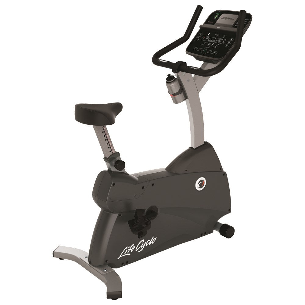 Life Fitness C1 Upright Exercise Bike for Home Gym - Cardio Workout Equipment for Indoor Cycling & Fitness Training