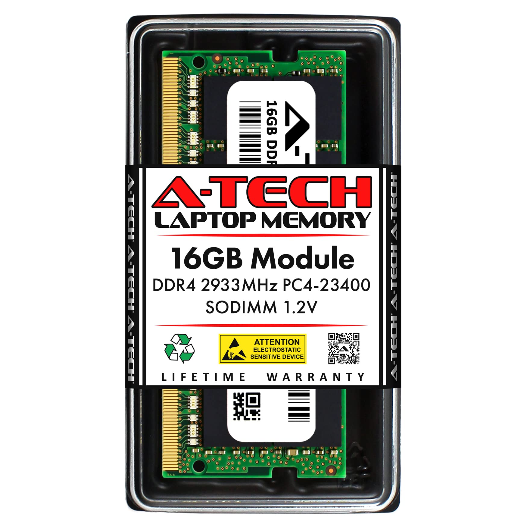 A-Tech 16GB DDR4 2933MHz SODIMM RAM for Lenovo ThinkPad P15v Gen 1 - PC4-23400 260-Pin Laptop Memory Upgrade (1x16GB, Non-ECC, Unbuffered) - Perfect for Business Laptops, Graphic Design & High-Performance Computing