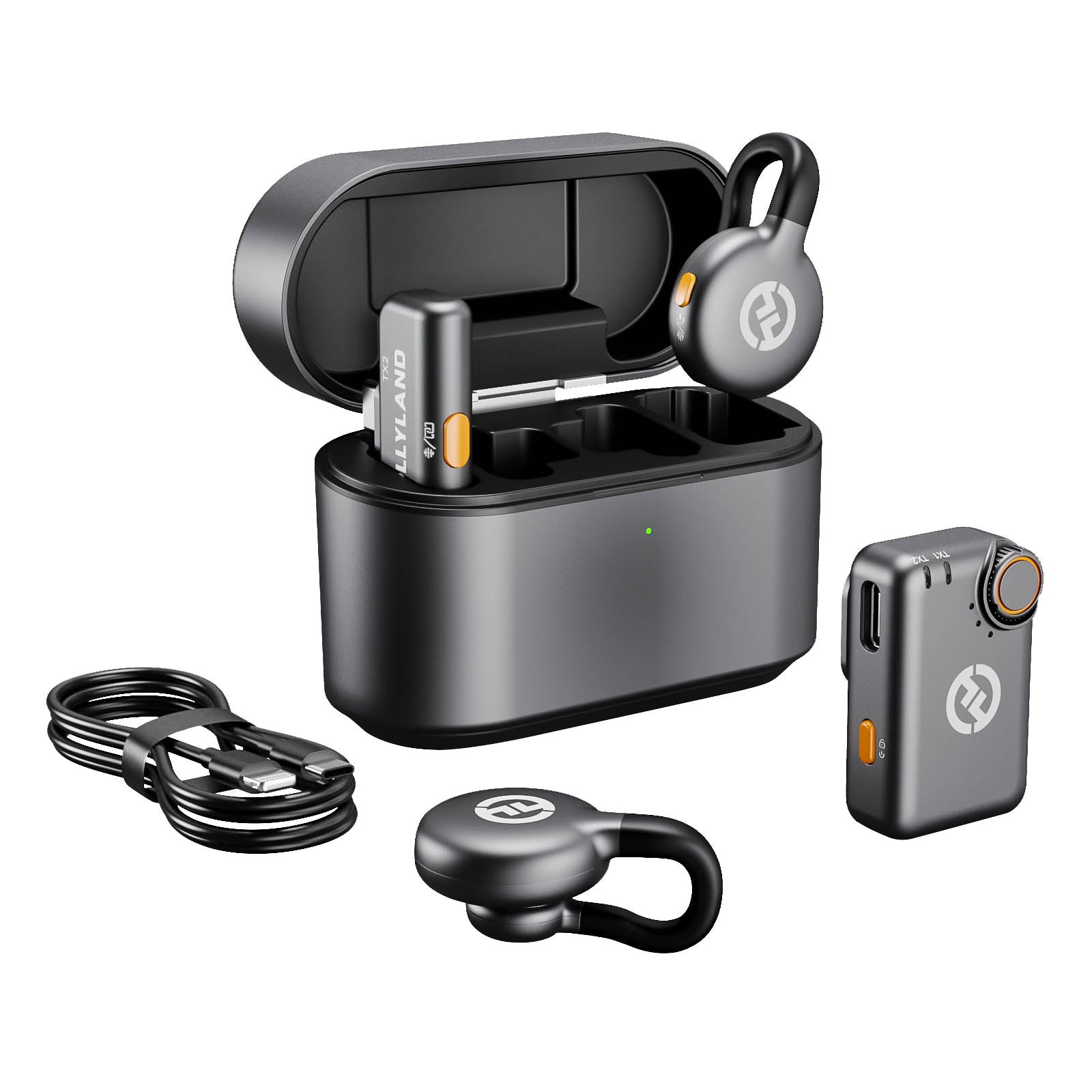 LARK M2S Wireless Lavalier Microphone Combo Kit for iPhone, Android, DSLR - Professional Clip-on Mic for YouTube, TikTok, Vlogging, Live Streaming & Interviews