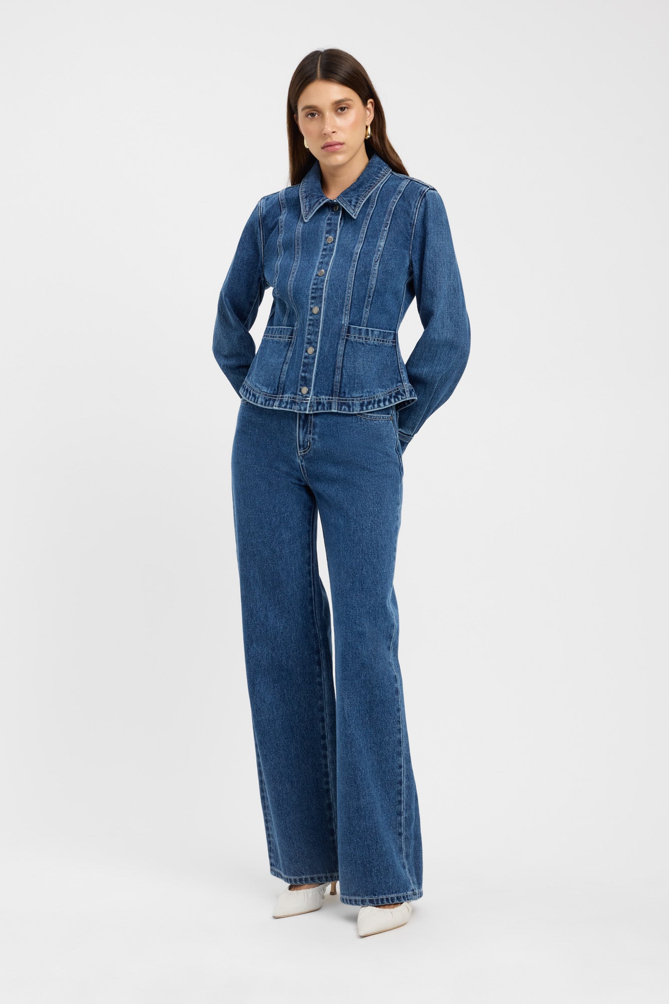 Kai Straight Leg Jeans for Women - High Waist Denim Pants - Comfortable & Stretchy Skinny Fit - Perfect for Casual Wear, Office & Date Night