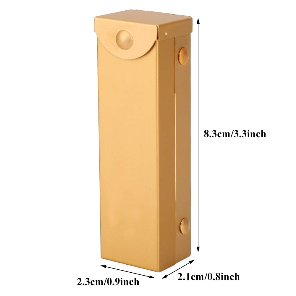 5-Piece 6-Sided Game Dice Set with Storage Box (Gold) - Perfect for Board Games, RPGs, D&D, and Casino Night Fun