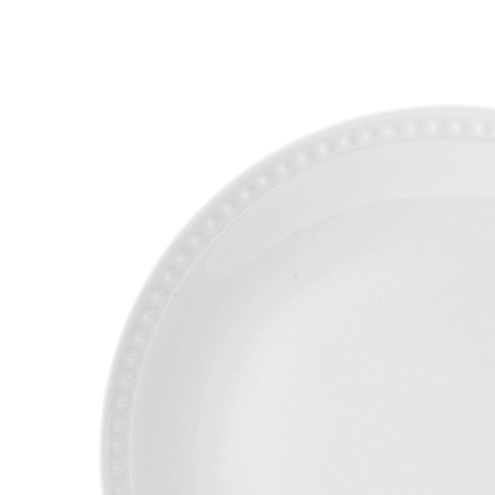 Loria Set of 4 Salad Plates - 7.5 Inch Porcelain Appetizer Dishes for Dinner Party, Wedding, Picnic & Home Decor | Elegant & Durable Dishware Set
