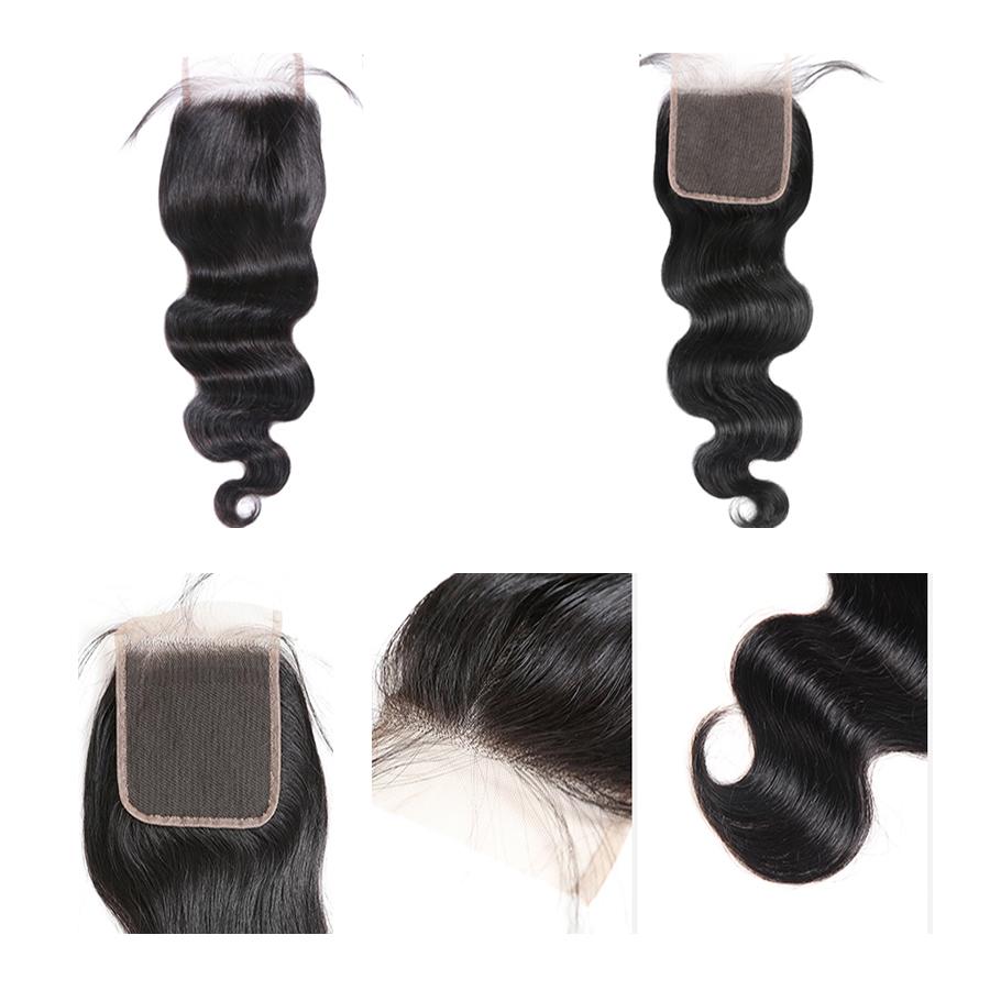 Natural Black Body Wave Human Hair HD Lace Closure - Soft & Realistic Hairpiece for Stunning Weave & Protective Styles | Perfect for Daily Wear, Special Occasions & Salon Use