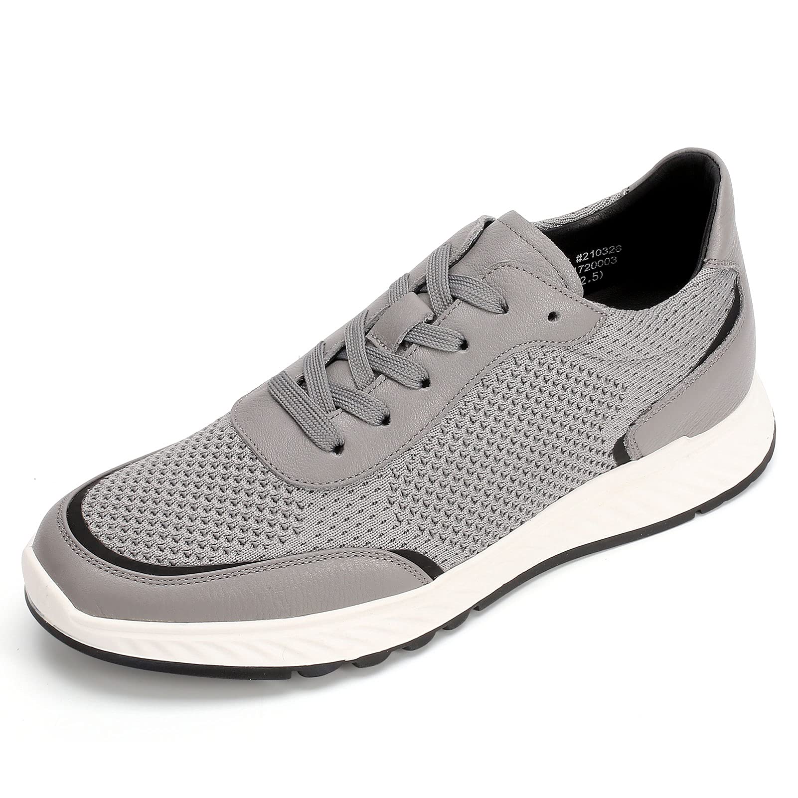 CHAMARIPA Men's Height Increasing Sneakers - Elevator Sports Shoes with Hidden Heel (2.36 Inches Taller) | Breathable Mesh & Lace-Up Design for Gym, Running & Casual Wear