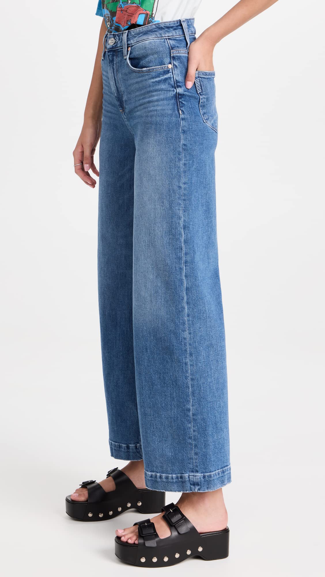 PAIGE Women's Harper Roadhouse Jeans - High Waist Skinny Denim Pants for Everyday Wear | Perfect for Work, Casual Outings & Date Nights