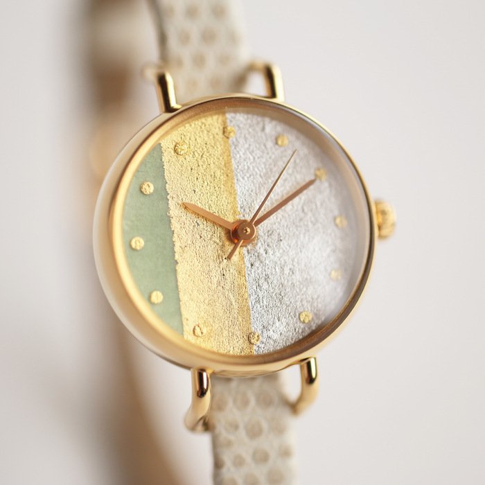 Elegant Women's Green Agate Wristwatch - Japanese Handmade Quartz Watch for Women, Perfect for Daily Wear, Office & Special Occasions