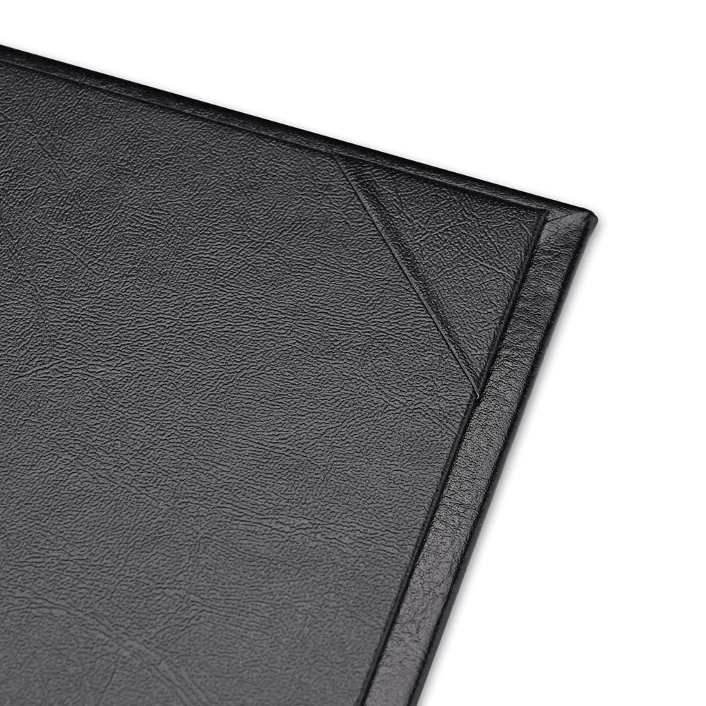 Premium 8.5x14 Inch PU Leather Menu Covers - 2-Pocket View - Set of 5 - Ideal for Restaurants, Cafes & Event Catering - TheLAShop