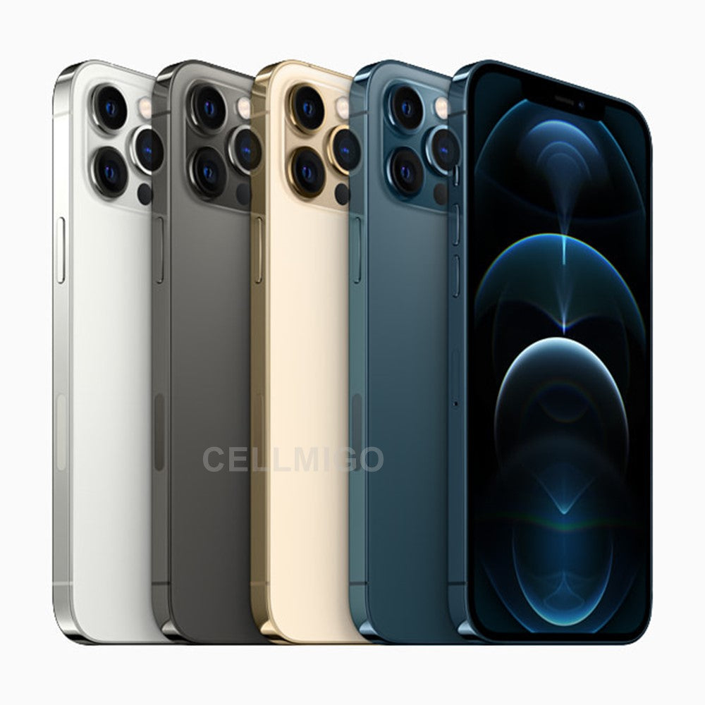 Apple iPhone 12 Pro 128GB (6.1-inch) - Unlocked Smartphone with iOS 16, 5G/4G LTE, 6GB RAM - Renewed Like New Condition - Perfect for Travel, Business & Everyday Use