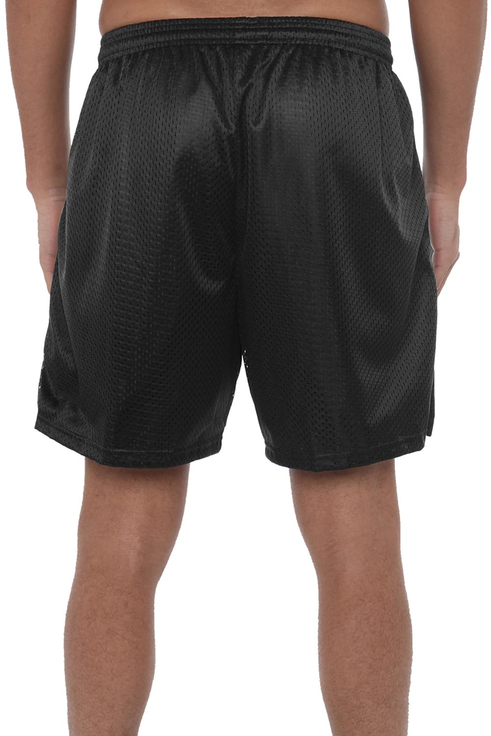 Popfunk Superman Shield Collection Men's Lined Mesh Shorts - Superhero Graphic Athletic Shorts for Gym, Running & Casual Wear