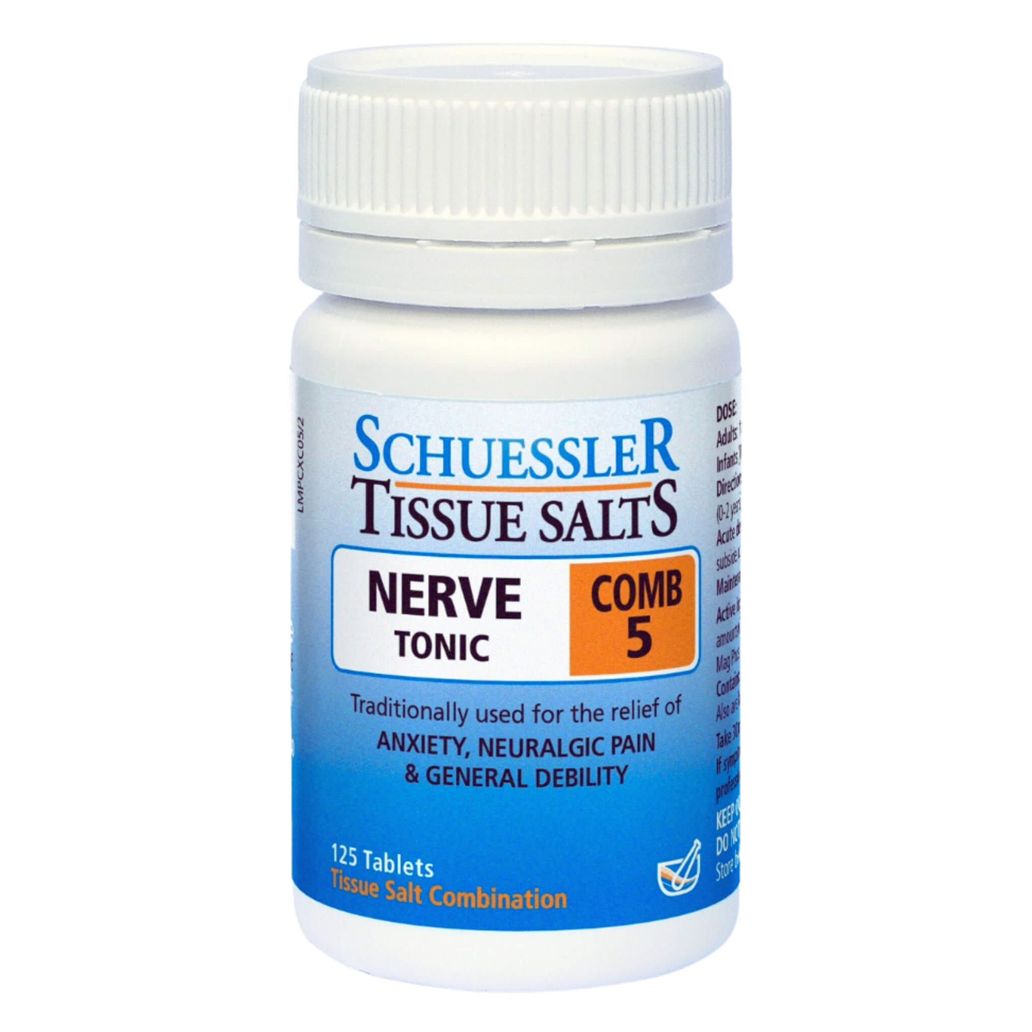 Comb 5 (6X) Nerve Tonic with Phosphates - Natural Stress Relief & Nervous System Support for Daily Wellness & Relaxation