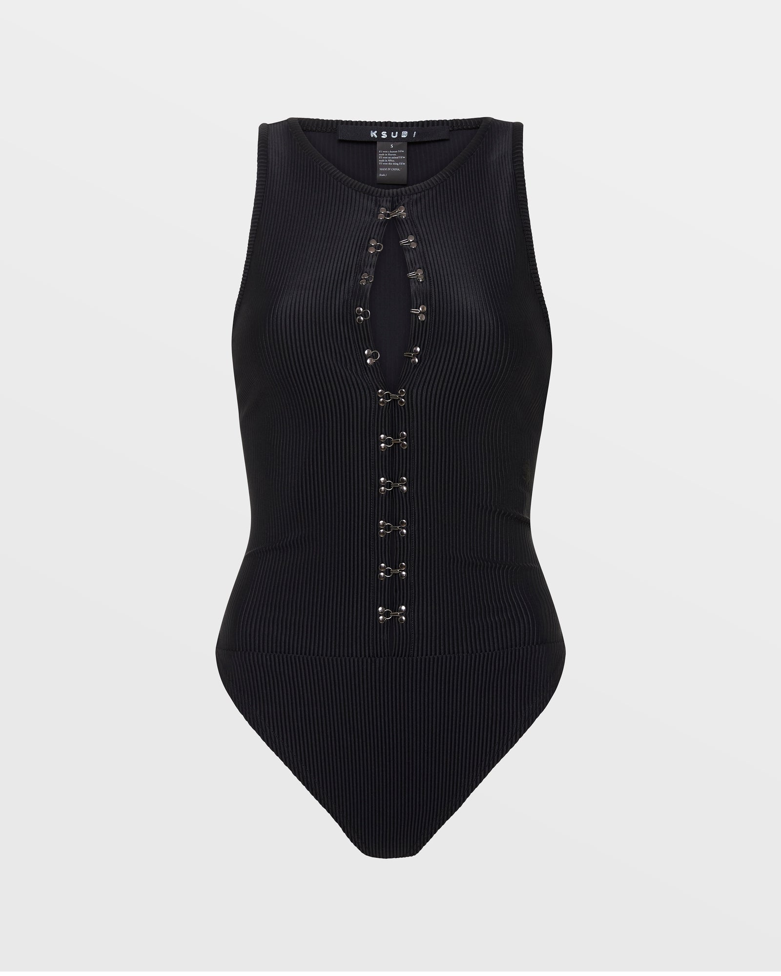 UNDONE BODYSUIT BLACK - Women's Sexy Stretchy Bodysuit for Night Out & Club Wear - Perfect for Parties, Date Nights & Special Occasions
