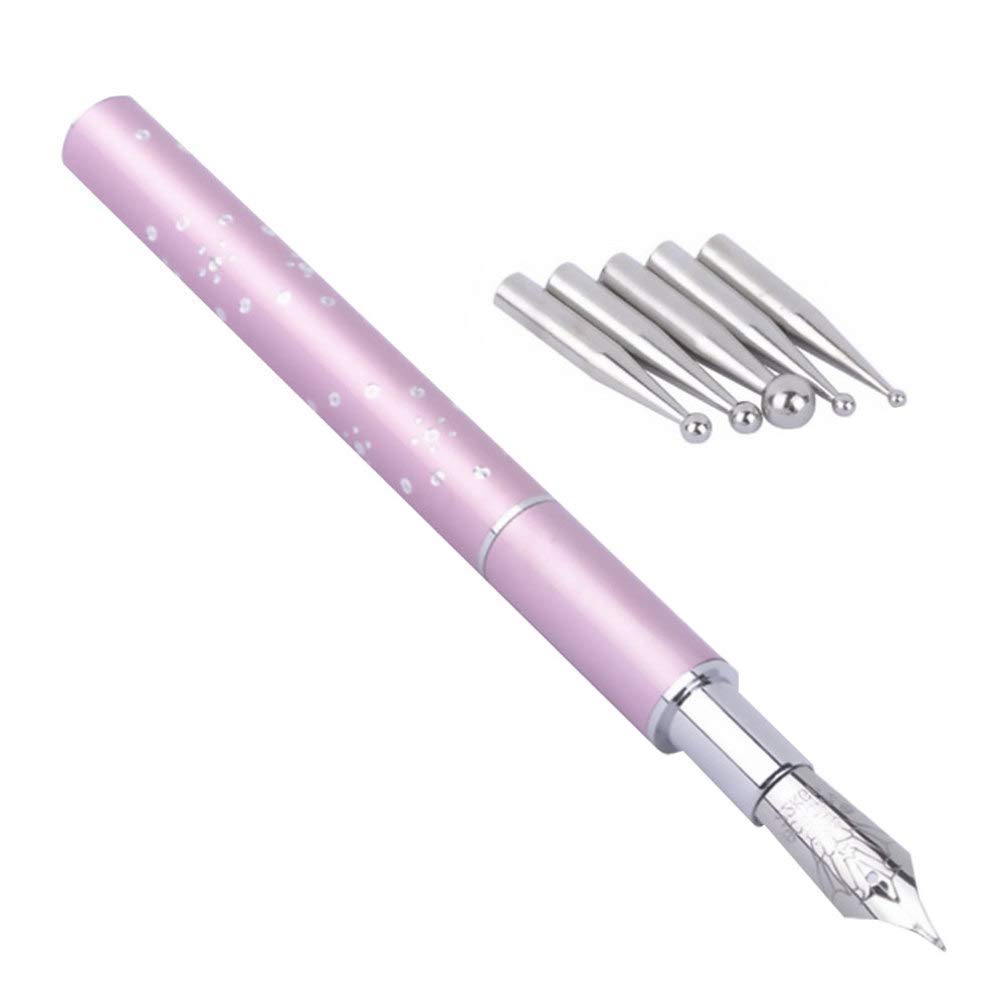 NAILWIND Professional Nail Art Fountain Pen Brush Set with Replacement Tips - Nail Dotting Tool, Nail Design Pen & Manicure Painting Accessories for Salon & Home DIY Nail Art