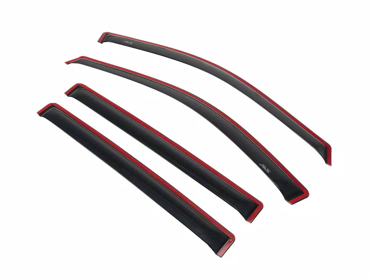 AVS Ventvisor In-Channel Window Deflectors (2-Piece Set, Smoke Tint) for 1997-2004 Dodge Dakota Standard Cab - Rain Protection & Fresh Air Flow While Driving