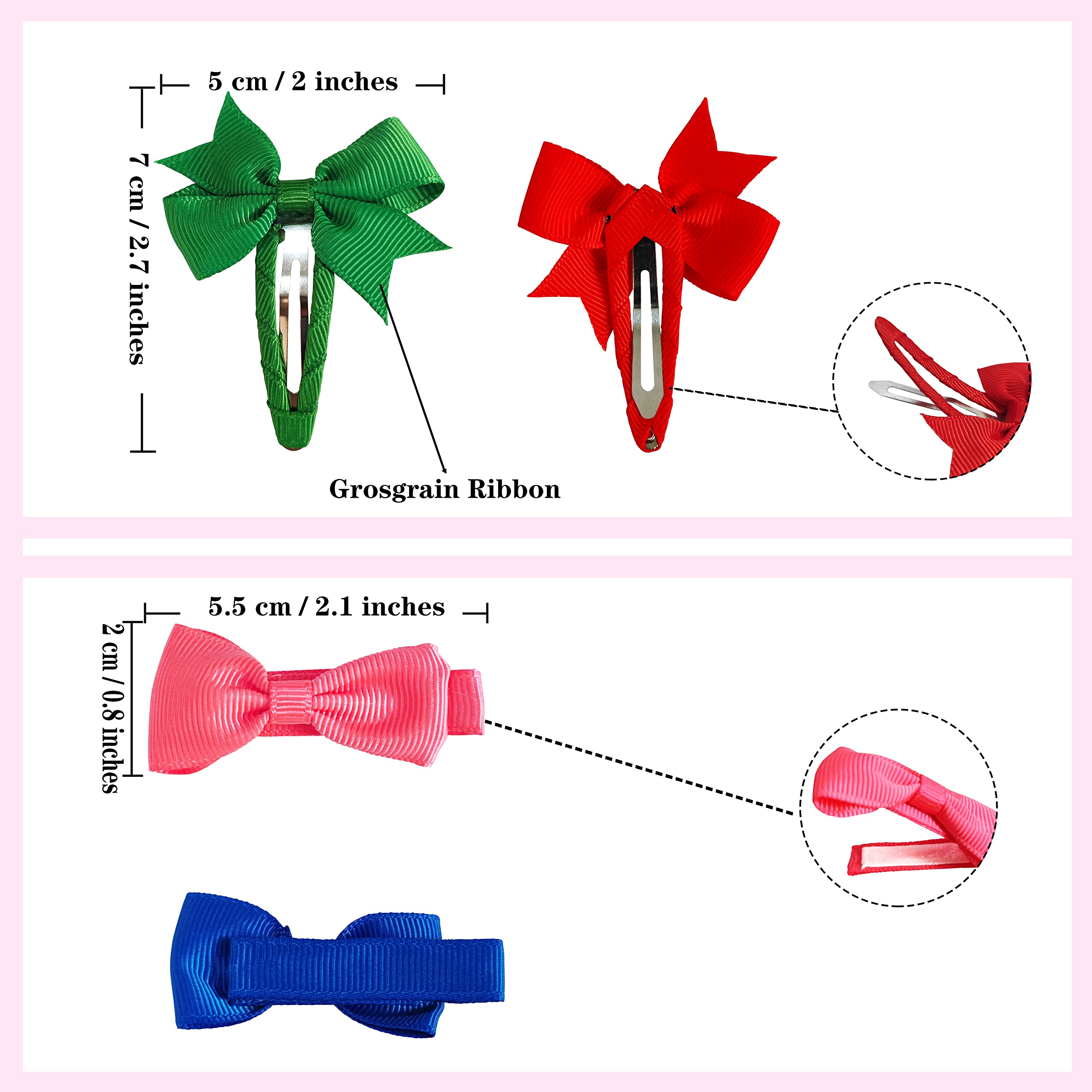 24PCS Baby Hair Bows with Alligator Clips - Cute Hair Accessories for Girls, Kids, Teens & Women | Perfect for Parties, School, Weddings & Daily Styling