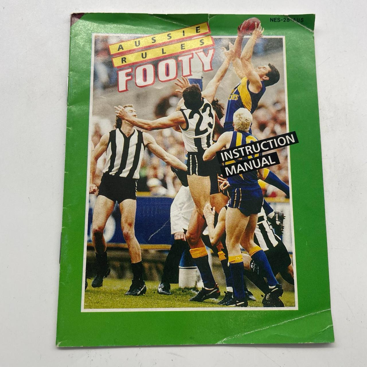Authentic Aussie Rules Footy NES Game - PAL Version Complete in Box | Retro Nintendo Entertainment System Collectible | Perfect for Gaming Nostalgia & Vintage Console Enthusiasts